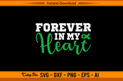 Forever in My Heart Liver Cancer Awareness SVG File Product Image 1