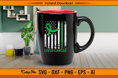 Liver Cancer Awareness USA Flag SVG Design File Product Image 3