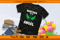 Brother of an Angel Liver Cancer Awareness SVG File Product Image 2