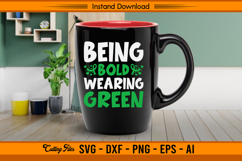 Being Bold Wearing Green Liver Cancer Awareness SVG Product Image 3
