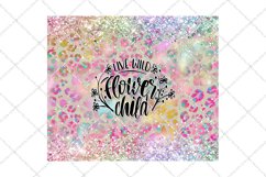 Live Wild Flower Child Leopard Tumbler Design Product Image 2