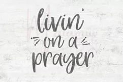 Livin' On A Prayer Svg, Christian Shirt Svg, Jesus Svg Product Image 4