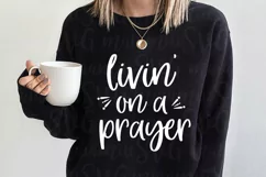 Livin' On A Prayer Svg, Christian Shirt Svg, Jesus Svg Product Image 3