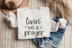 Livin' On A Prayer Svg, Christian Shirt Svg, Jesus Svg Product Image 2