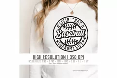 Livin' That Baseball Grandma Life Svg, Baseball Svg Cut File Product Image 2