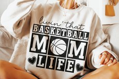 Basketball Mom PNG, Basketball Mama PNG, Retro Basketball Product Image 3
