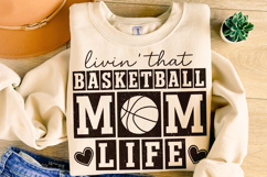 Basketball Mom PNG, Basketball Mama PNG, Retro Basketball Product Image 1