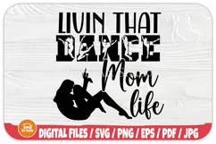 Do you want to live the dance mom life? Livin' that dance mom life is here! This set of SVG files includes everything you need to create your very own dance mom shirt, including a svg file for use with the Cricut cutter. 