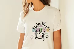 Livin That Nurse Life, Retro Nurse PNG Product Image 2