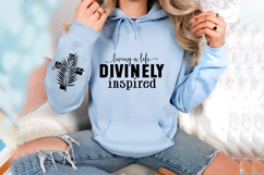 Living a life divinely inspired Sleeve SVG Design Product Image 3
