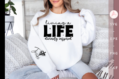 Living a life divinely inspired Sleeve SVG Design Product Image 1