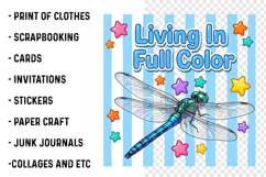 Living in Full Color Dragonfly PNG Product Image 3
