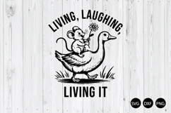Living Laughing Living It SVG, Sarcastic SVG Product Image 1