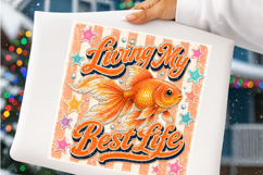 Living My Best Life Goldfish PNG Product Image 4