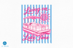Living On Lake Time Png, Striped Lake Life Png Product Image 1