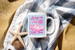 Living On Lake Time Png, Striped Lake Life Png Product Image 5