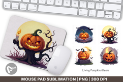 Mouse Pad Halloween Pumpkin Gleam Product Image 1