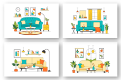 10 Living Room Illustration Product Image 2
