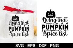 Living that pumpkin SVG - Halloween Toilet Paper Design Product Image 1