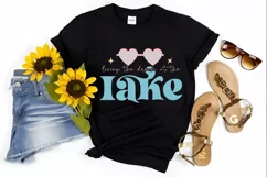 Living The Dream At The Lake SVG, Summer SVG Design Product Image 3
