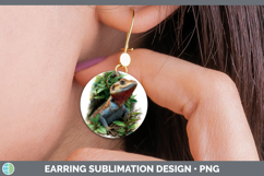 GorgeousLizards Round Earrings design.