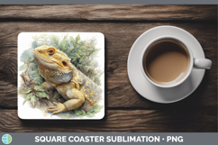 GorgeousLizards Square Coaster design.