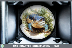 GorgeousLizards Car Coaster design.