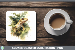 GorgeousLizards Square Coaster design.