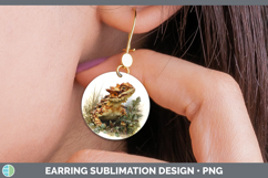 GorgeousLizards Round Earrings design.