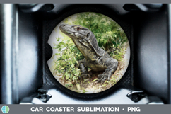 GorgeousLizards Car Coaster design.