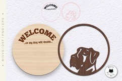 Funny Dog Signs Laser Cut | Welcome Sign SVG Files Product Image 3