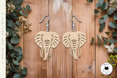 Jungle & Safari Animal Earrings Laser Cut Files Product Image 5