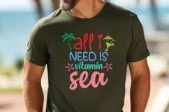 All I need is vitamin sea SVG , Adventure Quote SVG Product Image 2