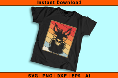 Retro Llama SVG Vintage Style Animal Head Clipart Design Product Image 2