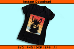 Retro Llama SVG Vintage Style Animal Head Clipart Design Product Image 3