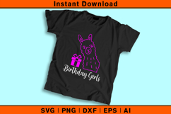 Birthday Girls Llama SVG Cute Party Gift Design for Cricut Product Image 2