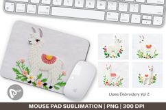 Mouse Pad Llama Embroidery Product Image 1
