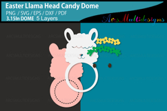 Easter Llama Head Candy dome Product Image 3