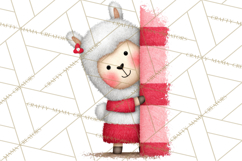 Llama Valentine PNG, Alpaca Love Art, Heart Shack Clipart Product Image 3