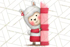 Llama Valentine PNG, Alpaca Love Art, Heart Shack Clipart Product Image 3