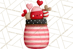 Llama Valentine PNG, Alpaca Love Art, Heart Shack Clipart Product Image 4