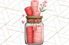 Llama Valentine PNG, Alpaca Love Art, Heart Shack Clipart Product Image 3