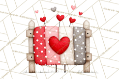 Llama Valentine PNG, Alpaca Love Art, Heart Shack Clipart Product Image 3