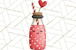 Llama Valentine PNG, Alpaca Love Art, Heart Shack Clipart Product Image 2