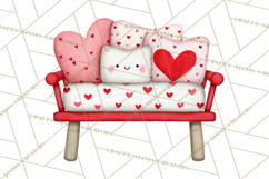Llama Valentine PNG, Alpaca Love Art, Heart Shack Clipart Product Image 4
