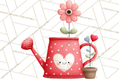 Llama Valentine PNG, Alpaca Love Art, Heart Shack Clipart Product Image 5