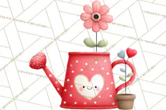 Llama Valentine PNG, Alpaca Love Art, Heart Shack Clipart Product Image 5