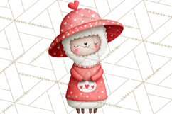 Llama Valentine PNG, Alpaca Love Art, Heart Shack Clipart Product Image 4