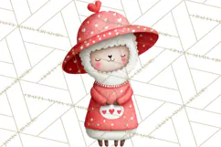 Llama Valentine PNG, Alpaca Love Art, Heart Shack Clipart Product Image 4