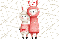 Llama Valentine PNG, Alpaca Love Art, Heart Shack Clipart Product Image 3